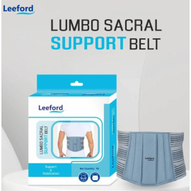 Leeford Lumbo Sacral Belt for Back Support & Stabilization, Men and Women (Size - XL) Blue 