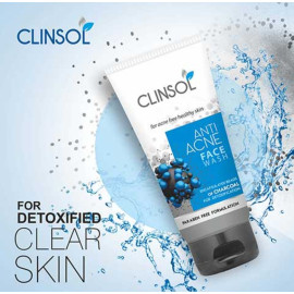 Clinsol Anti Acne Charcoal Face Wash 70gm