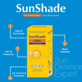 Leeford Sunshade Natural Sunscreen Lotion SPF30, Pa+ Skin Cream 100ml