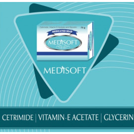 Leeford Medisoft Vitamin-E and Glycerine Antibacterial Soap 75gm