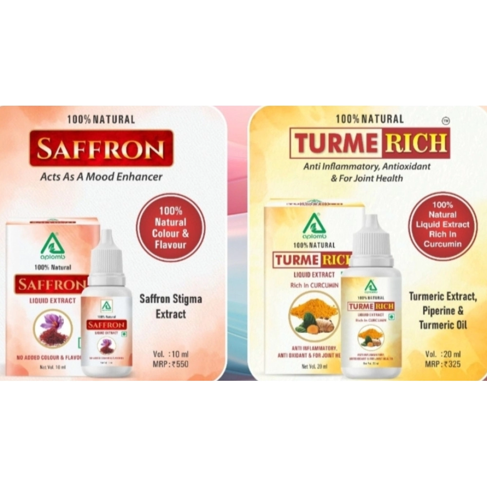 Aplomb Saffron and Turme Rich Liquid (Pack of 2)