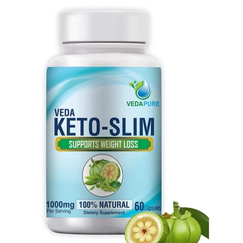 Vedapure Keto Slim Ultra Weight Loss Supplement 60 Capsules 