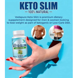 Vedapure Keto Slim Ultra Weight Loss Supplement 60 Capsules 