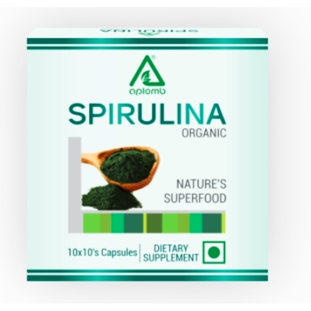 Aplomb Organic Spirulina Capsules  (100cap- Strip)