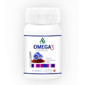 Aplomb Omega 3 Flax Seed with Vitamin-E Capsules (90cap- Jar)