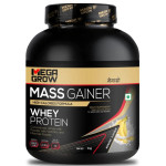 Megagrow Mass  Gainer Whey Protein Powder 3kg. (Banana Flavoured) 