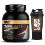 Megagrow Mass  Gainer Whey Protein Powder 1kg. (Banana Flavoured) 