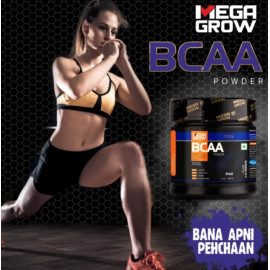 Megagrow BCAA Orange Flavour Protein Powder 1kg