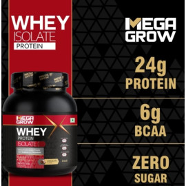 Megagrow Isolate Whey Protein Powder 1kg ( Chocolate Flavour) 