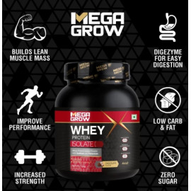 Megagrow Isolate Whey Protein Powder 1kg ( Chocolate Flavour) 