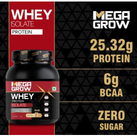 Megagrow Isolate Whey Protein Powder 1kg ( Cookies & Cream Flavour)