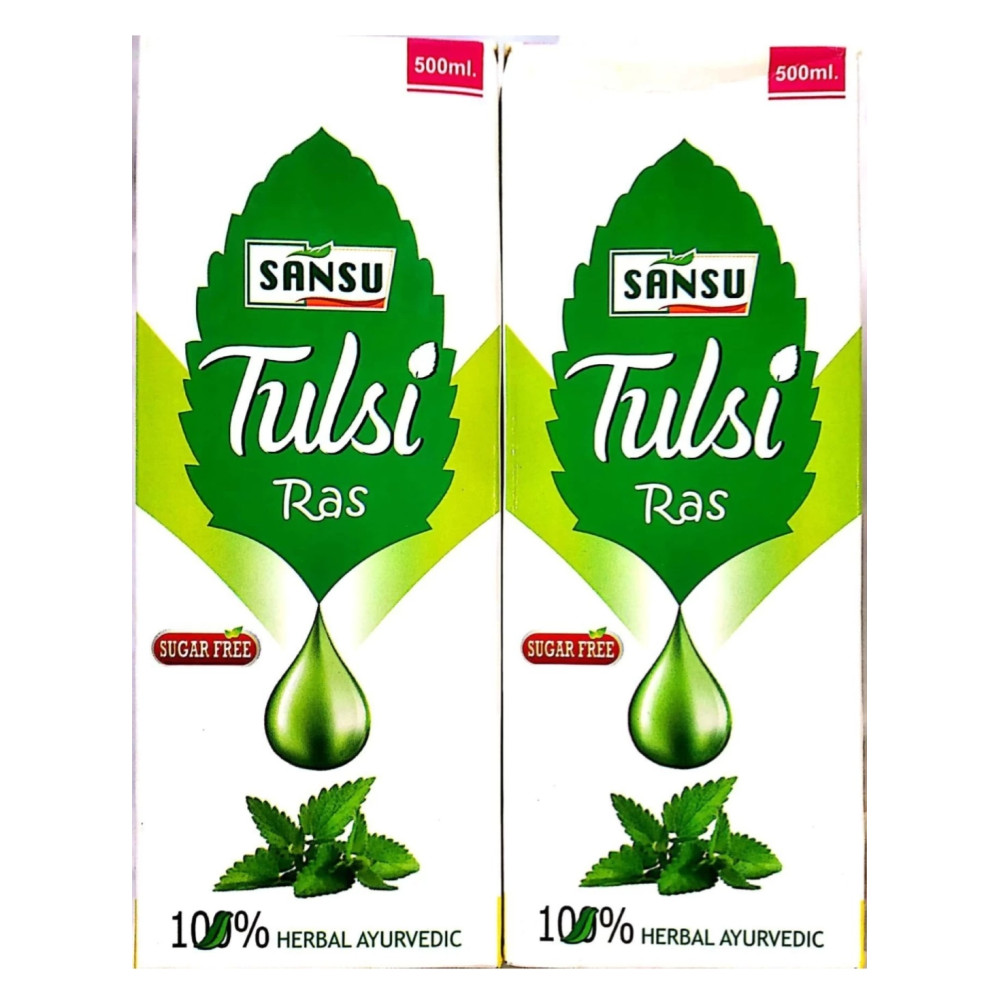 Sansu Tulsi Ras (juice) 500ml (pack of 2)