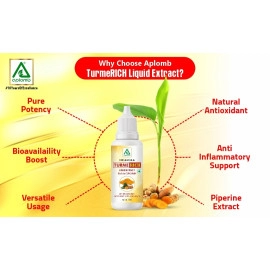 Aplomb Tulsi Ark | Natural Immunity Booster | Whole leaf equal extracts of Rama Shyama and Karpoori Tulsi species | Immunity Booster | Rich in Antioxidants | Relief from cough & cold (60 ml) and APLOMB Turmeric liquid 20ml ( pack of 2)