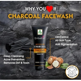 Embellish Charcoal Face Wash 60gm pack of 2 