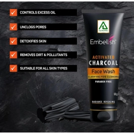 Embellish Charcoal Face Wash 60gm pack of 2 