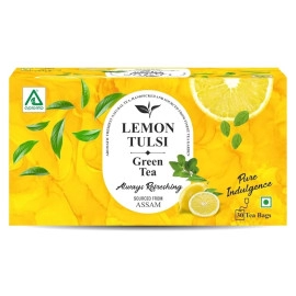 Aplomb Lemon Tulsi Green Tea | Green Tea Immunity | Lemon Tulsi Green Tea | Antioxidant | Improve Immunity | Tea Gift Pack | 30 Bags (Pack of 1)
