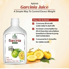 APLOMB Garcinia Cambogia Juice | Natural Weight Management | Improves Digestion |Metabolism Enhancer | No added Sugar-500 ml