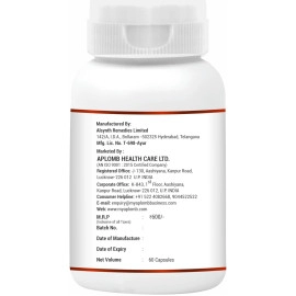 APLOMB Glucosamine with Boswellia Capsules: 500 mg, Supplement for Bone, Joint & Cartilage Health, Helps in Mobility & Flexibility of Joint - 60 Capsules