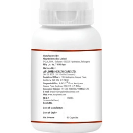 APLOMB Glucosamine with Boswellia Capsules: 500 mg, Supplement for Bone, Joint & Cartilage Health, Helps in Mobility & Flexibility of Joint - 60 Capsules